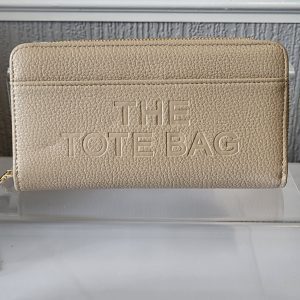 Beige Plain The Tote Bag Purse