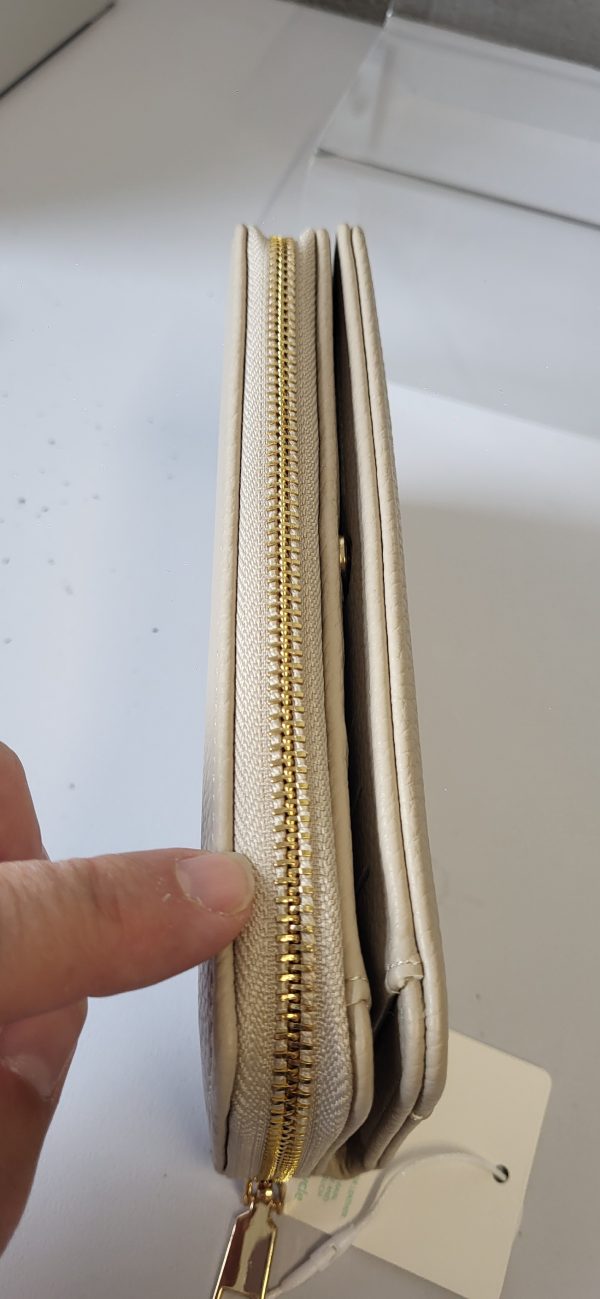 Beige Plain The Tote Bag Purse - Image 5