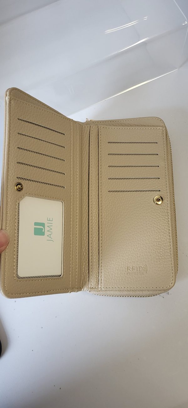 Beige Plain The Tote Bag Purse - Image 6