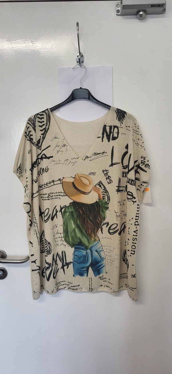 New Ladies Lady V Neck Lightweight Jumper Top One Size fits sizes 18 20 22