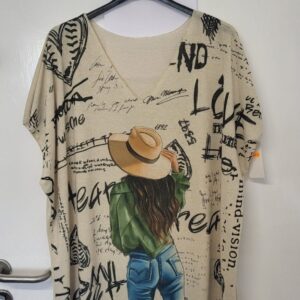 New Ladies Lady V Neck Lightweight Jumper Top One Size fits sizes 18 20 22