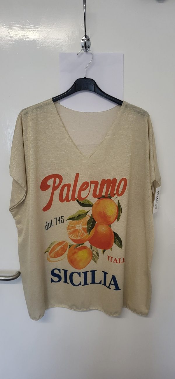 New Ladies Orange V Neck Lightweight Jumper Top One Size fits sizes 18 20 22