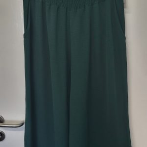 New Ladies Bottle Green Palazzo Wide Leg Trousers One size fits sizes 16 18 20 22 NON RETURNABLE