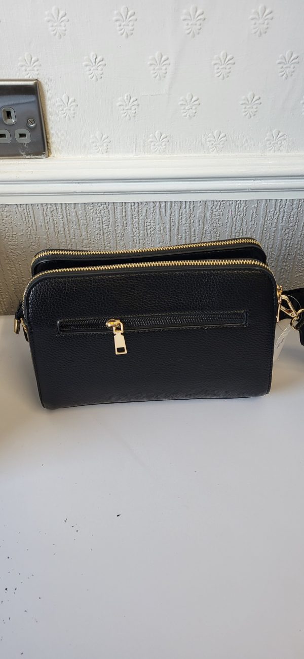 Black Triple Compartment Tote Bag New Ladies - Image 5