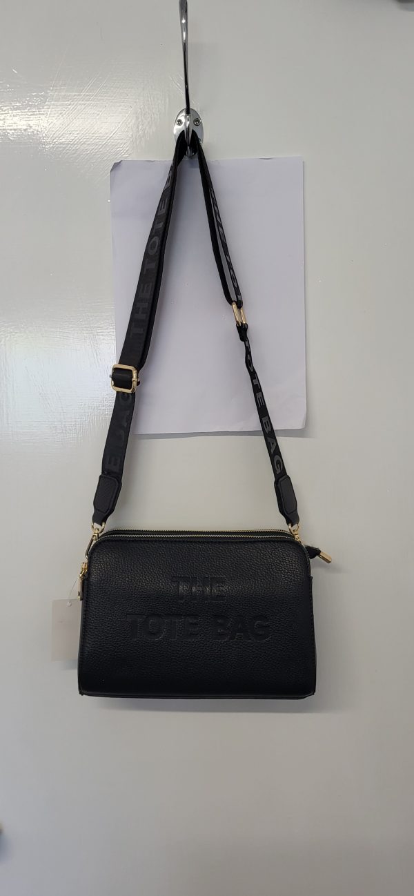 Black Triple Compartment Tote Bag New Ladies - Image 6