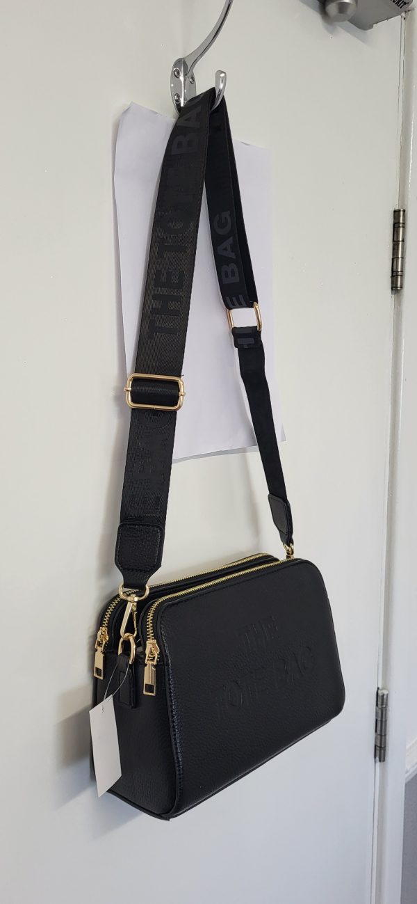 Black Triple Compartment Tote Bag New Ladies - Image 7
