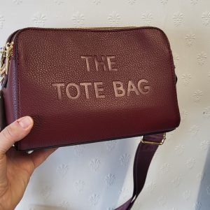 Wine Triple Compartment Tote Bag New Ladies