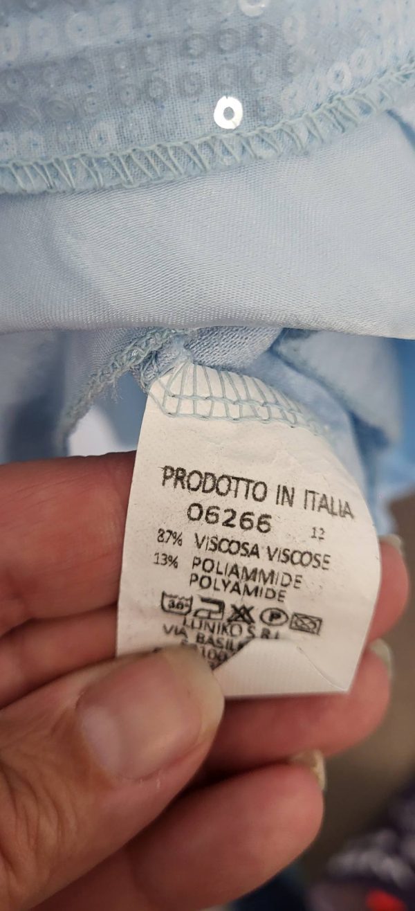 New Ladies Light Blue Tunic Top One Size fits sizes 16 18 20 22 - Image 6