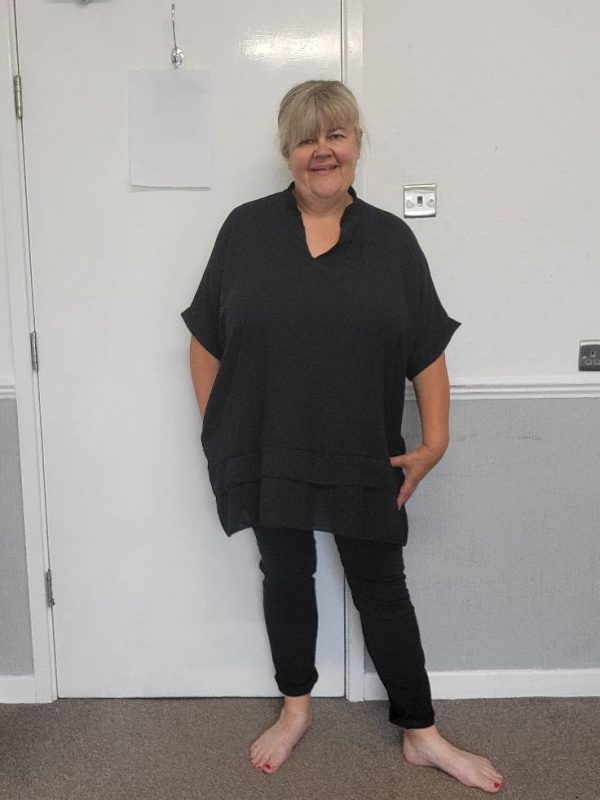 Ladies Women New Black Plus Tunic Top One Size fits sizes 18 20 22 24 - Image 6