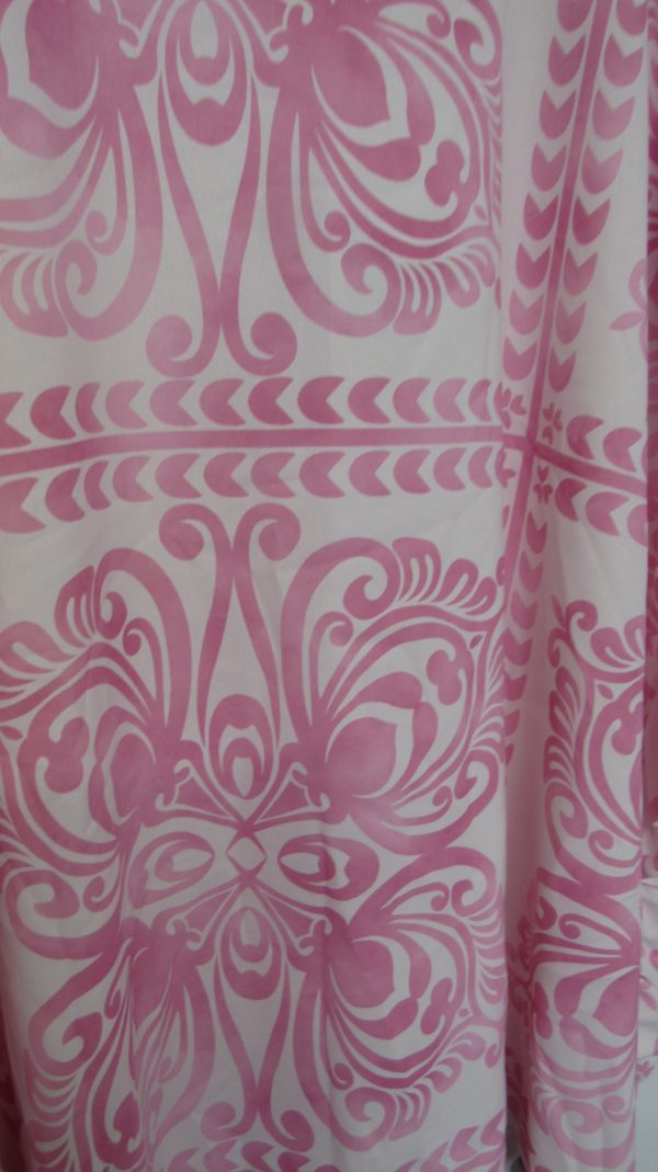 New Ladies Plus Size Pale Pink Printed 2 Piece Co Ord Set With V Neck Top & Shorts One size fits sizes 18 20 22 Non RETURNABLE - Image 6