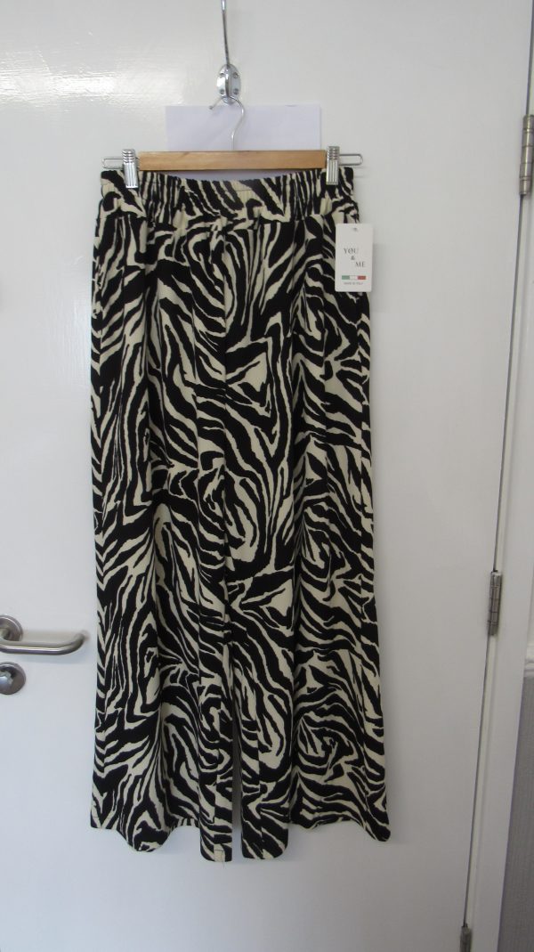 Zebra Print Wide Leg Trousers One size will fit sizes 18 20 22
