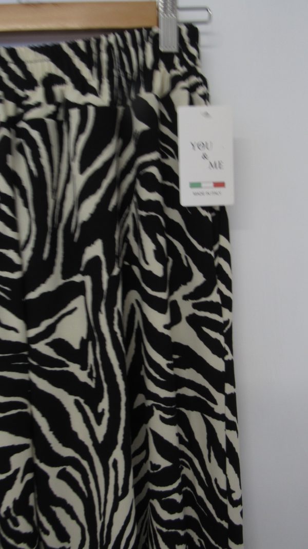 Zebra Print Wide Leg Trousers One size will fit sizes 18 20 22 - Image 5