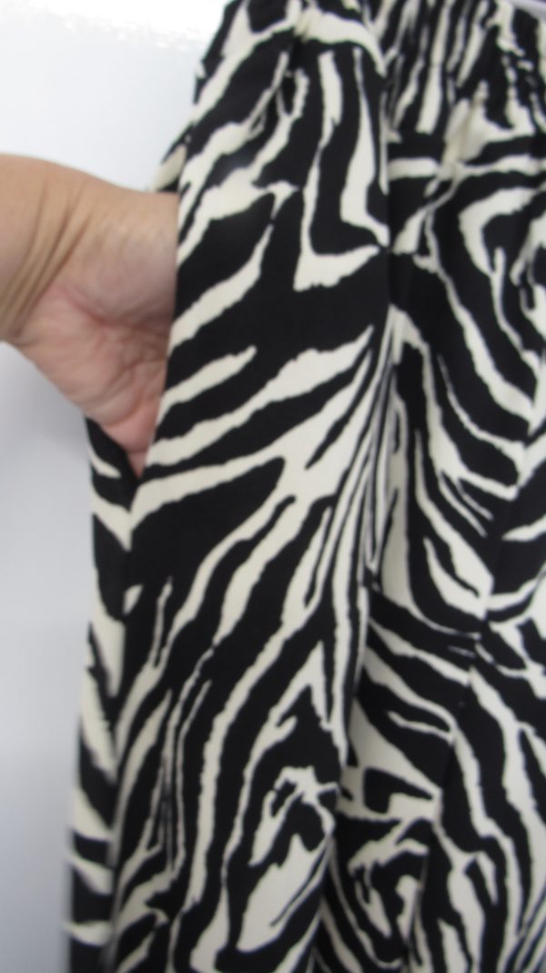 Zebra Print Wide Leg Trousers One size will fit sizes 18 20 22 - Image 7