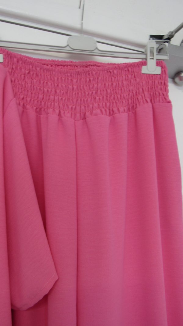 New Ladies Plus Size Cerise Pink 2 Piece Co Ord Set With V Neck Top & Trousers One size fits sizes 18 20 22 NON RETURNABLE - Image 8