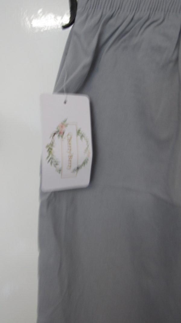 Cherry Berry Grey Stripe 3/4 Length Trousers Size T7 UK 20 - Image 7