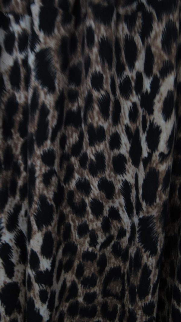 Dark Leopard Print Wide Leg Trousers One size will fit sizes 18 20 22 - Image 7