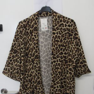 New Ladies Light Leopard Print Pocket Lightweight Jacket One Size fits sizes 18 20 22