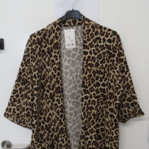 New Ladies Light Leopard Print Pocket Lightweight Jacket One Size fits sizes 18 20 22