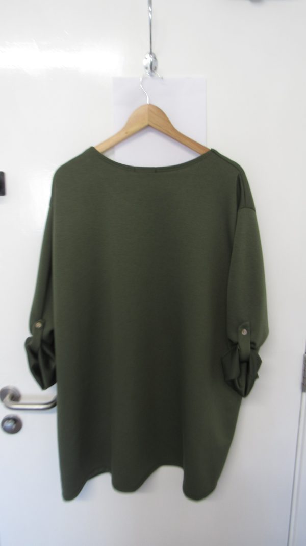 New Ladies Khaki Diamante Detailing Top One Size fits sizes 18 20 22 - Image 6