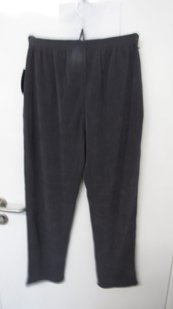 Cherry Berry Grey Full Length Cord Velvet Feel Trousers Size T7 UK 20 - Image 5