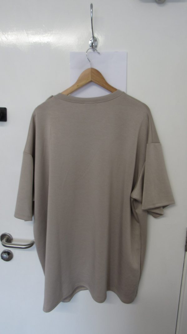 New Ladies Taupe Bow Tunic Top One Size fits sizes 18 20 22 24 - Image 6