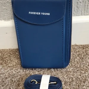Blue Crossbody Bag – Phone Holder / Mini Purse