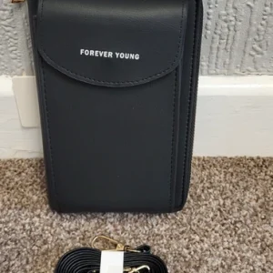 Black Crossbody Bag – Phone Holder / Mini Purse
