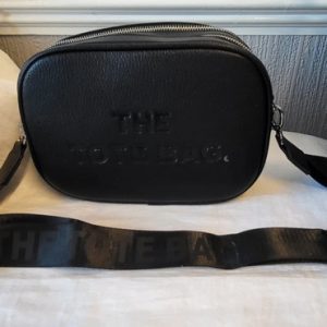 Black Camera Tote Bag – Stylish & Practical