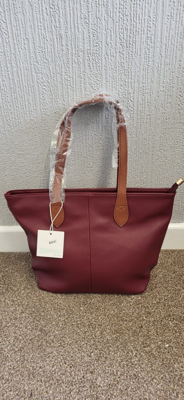 Burgundy Women's Shoulder Bag New - Image 2