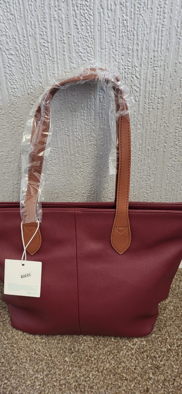 Burgundy Women's Shoulder Bag New - Image 3