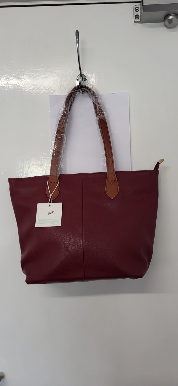 Burgundy Women's Shoulder Bag New - Image 5