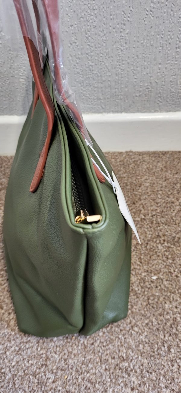 Khaki Green Women's Shoulder Bag New - Image 4
