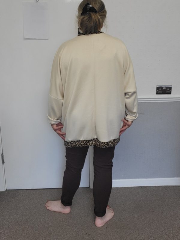 New Light Beige Oversized Tunic Top One Size fits sizes 20 22 24 26 - Image 8