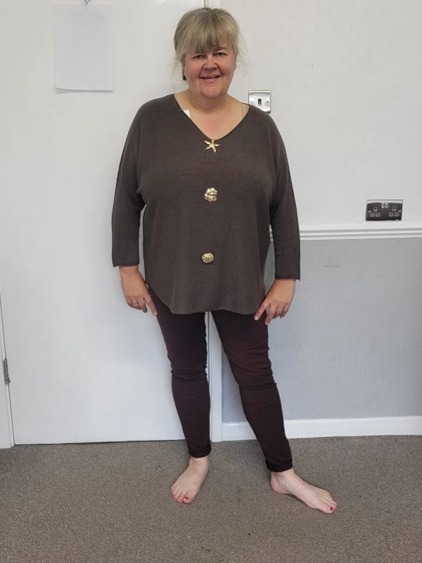 New Brown Soft Jumper One Size fits sizes 18 20 22 - Image 6