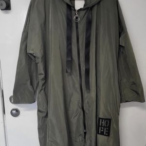 New Ladies Khaki Green Hope Plus Size Mac One size fits sizes 18 20 22