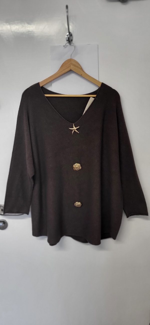 New Brown Soft Jumper One Size fits sizes 18 20 22