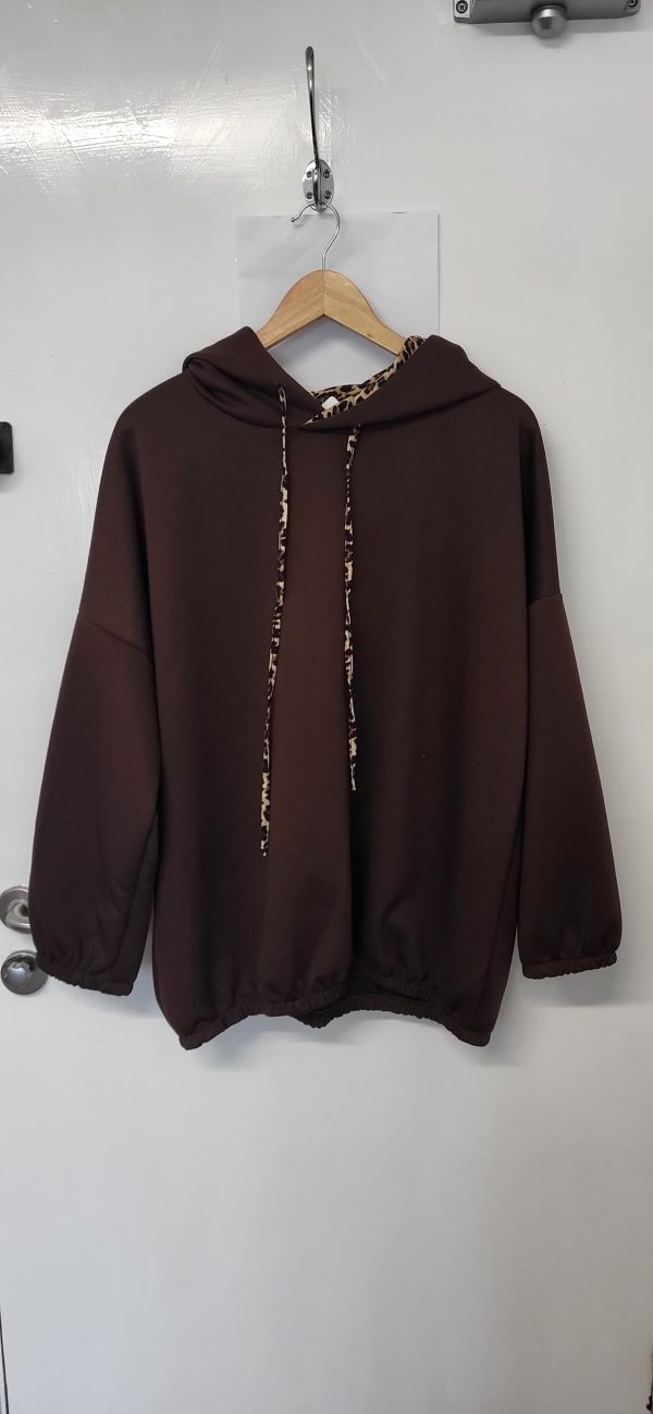 New Brown Hooded Top One Size fits sizes 18 20 22