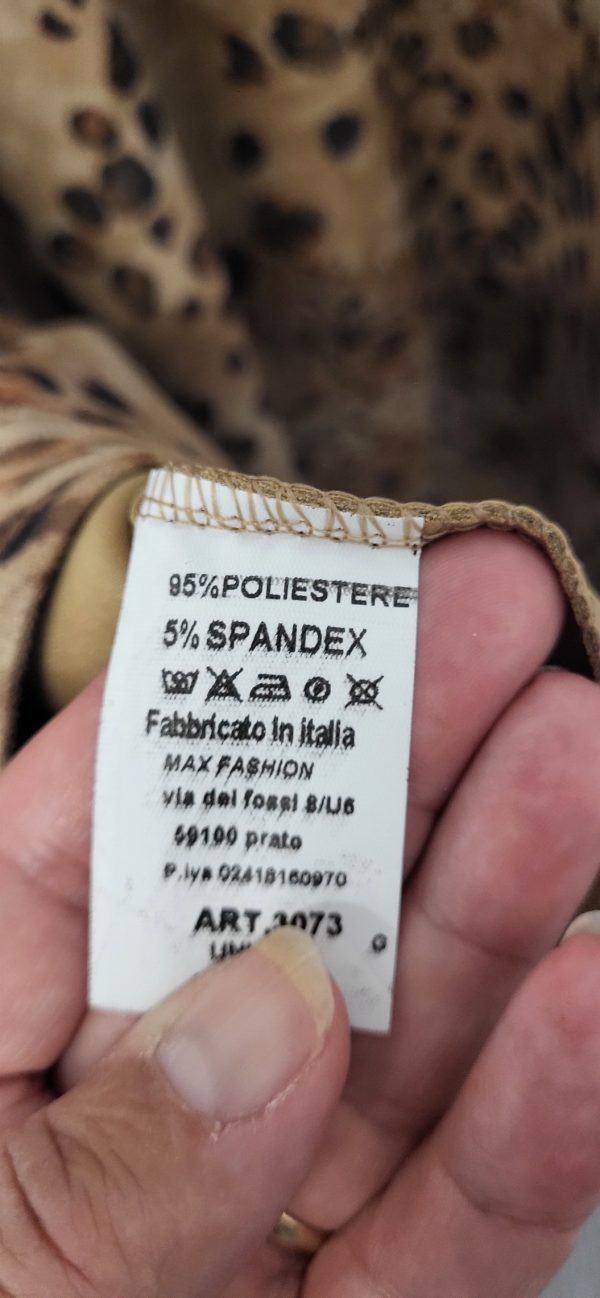 New Light Beige Animal Print Soft Jacket One Size fits sizes 18 20 22 - Image 4