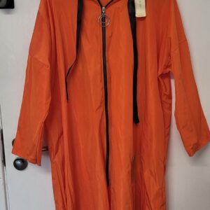New Ladies Orange Hope Plus Size Mac One size fits sizes 18 20 22