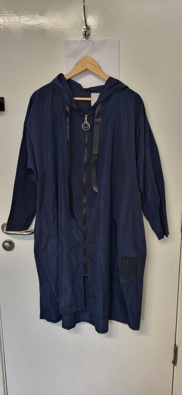 New Ladies Navy Blue Hope Plus Size Mac One size fits sizes 18 20 22