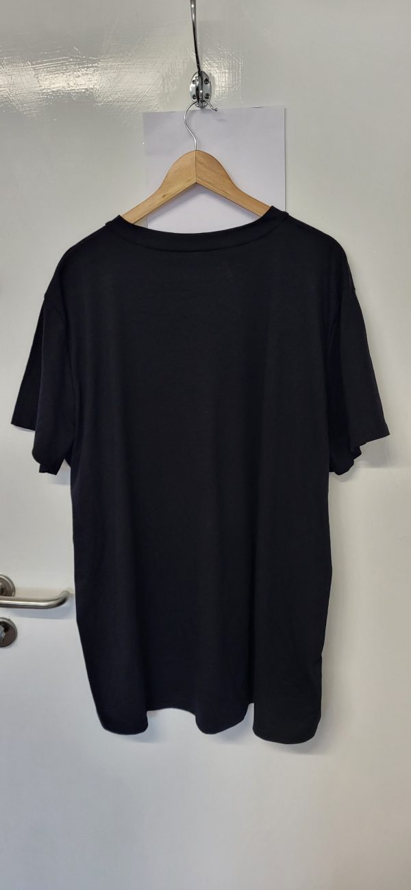New Ladies Women Black Cherry Bow V Neck T-shirt One Size Fits 18 20 22 - Image 4