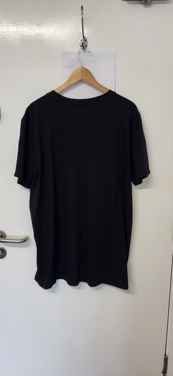 New Ladies Women Black Heart V Neck T-shirt One Size Fits 18 20 22 - Image 4