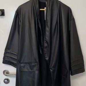 New Black PVC Jacket One Size fits sizes 18 20 22
