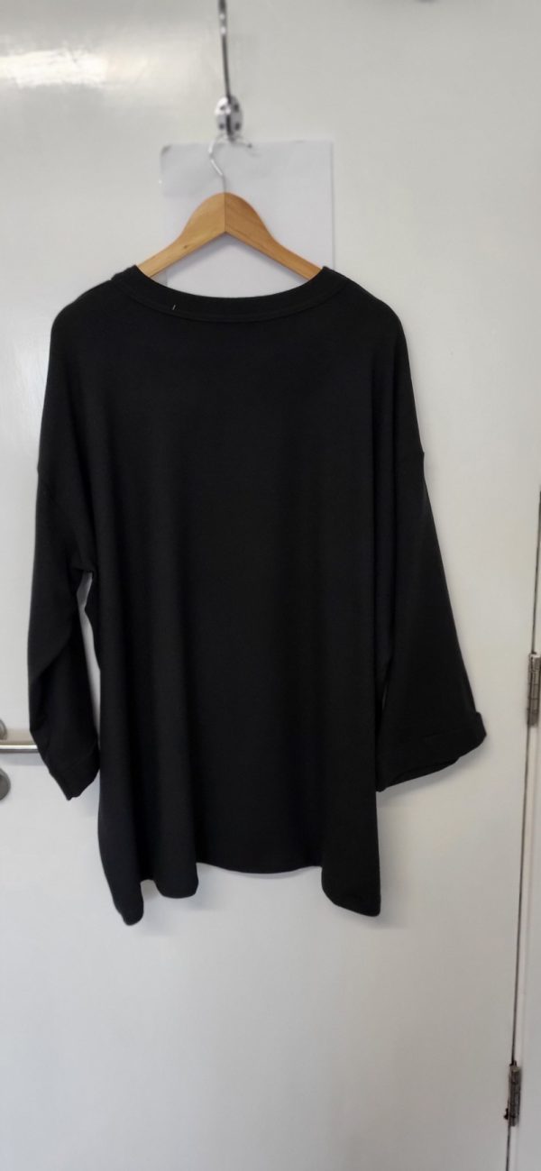 New Ladies Black Soft Jumper One Size fits sizes 18 20 22 24 - Image 4