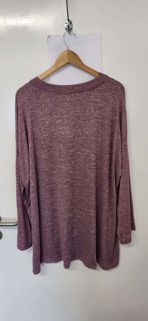 New Ladies Pink Soft Jumper One Size fits sizes 18 20 22 24 - Image 5