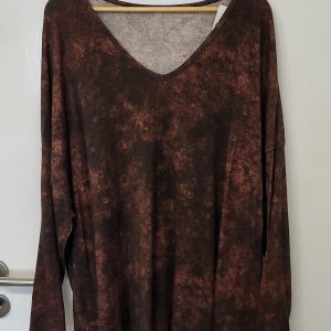 New Brown Pattern Soft Jumper One Size fits sizes 18 20 22 24