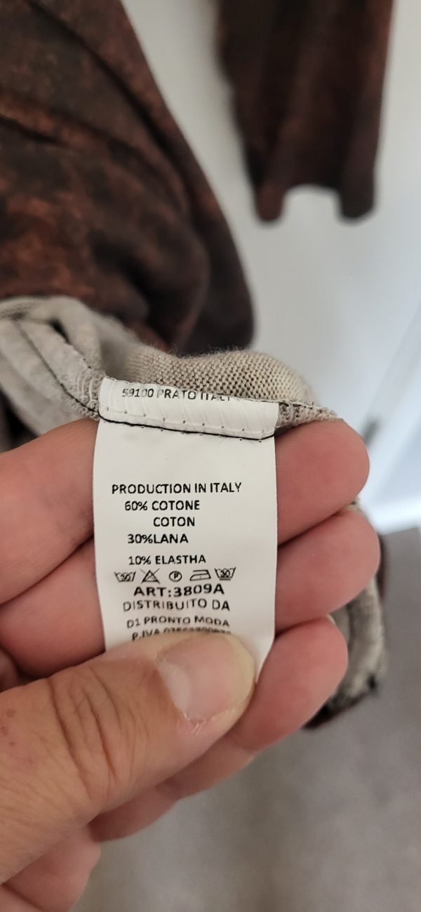 New Brown Pattern Soft Jumper One Size fits sizes 18 20 22 24 - Image 4