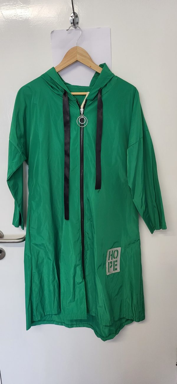 New Ladies Green Hope Plus Size Mac One size fits sizes 10 12 14 16