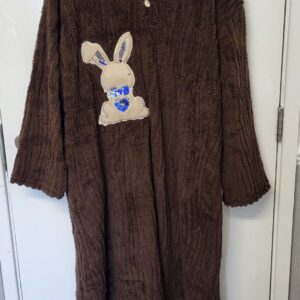 New Soft Brown Bunny Dressing Gown One Size fits sizes 18 20 22 24