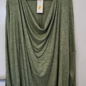 New Light Green Soft Cowl Neck Jumper One Size fits sizes 18 20 22 24